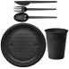 Economical Disposable TableWare Black